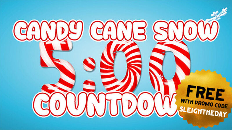 Candy Cane Snowflakes Countdown